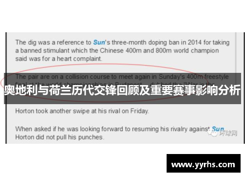 奥地利与荷兰历代交锋回顾及重要赛事影响分析 奥地利与荷兰历代交锋回顾及重要赛事影响分析